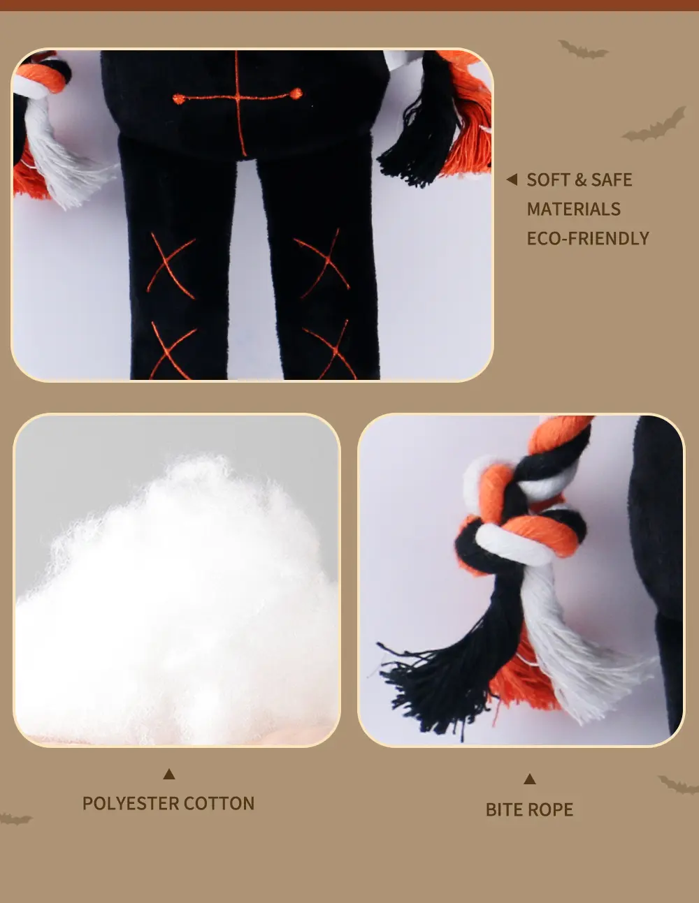 Halloween knoted plush dolls