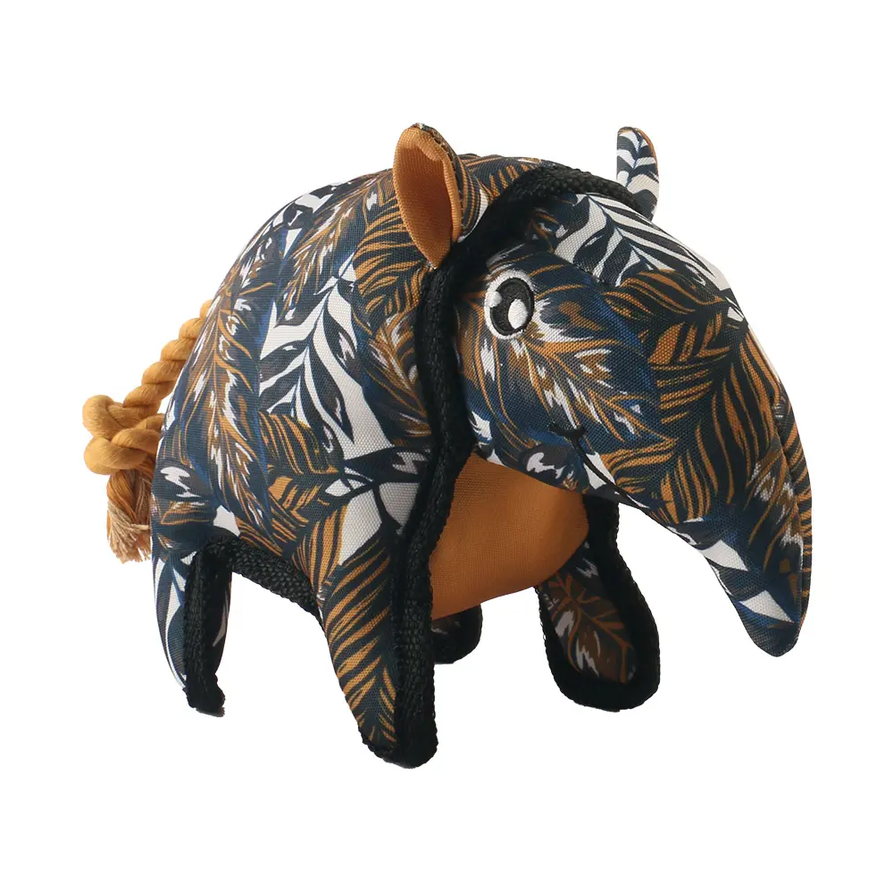 Latest Rope Plush Toys 3D Knotted Anteater, 3D Knotted Rhino, 3D Knotted Armadillo