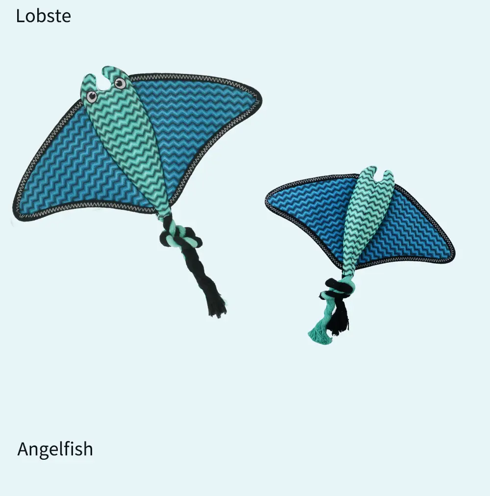 Dog Interactive Biting Soft Toy:Lobste,Angelfish,Hammerhead Shark,Manta Ray (13)