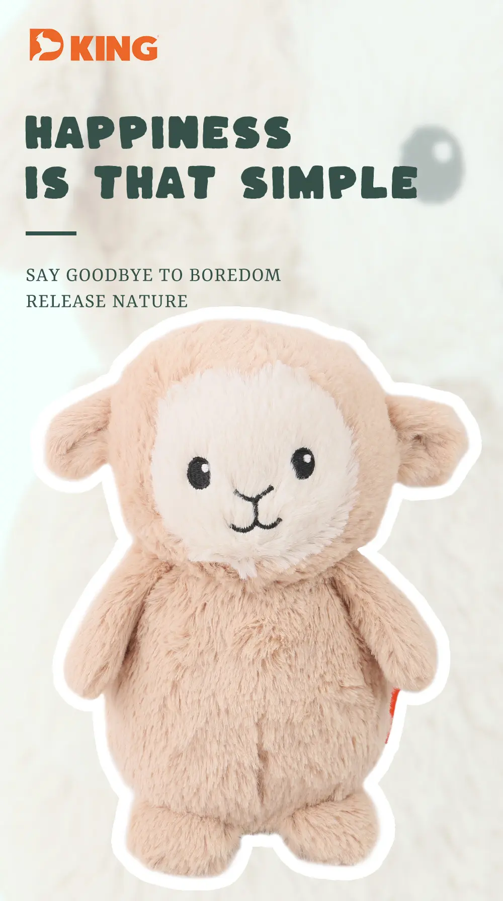 Cute Animal Plush Toy Series adorable designs, cozy companionship, soft and durable Sheep, Duck, Rabbit (4)