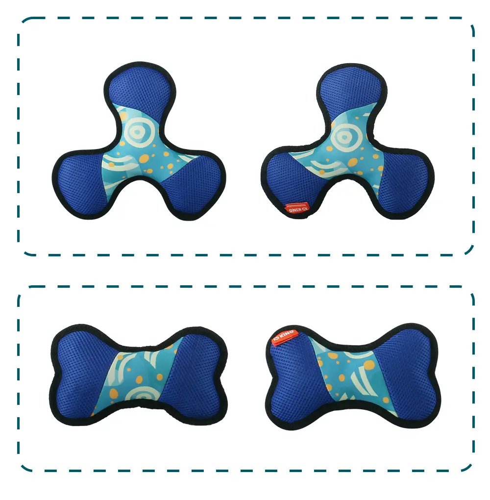 Warm Companion Dog-Exclusive Plush Toy, Safe and Non-toxic, Giving Your Beloved Pet a Cozy Hug:Circular Frisbee,Boomerang,Clover Frisbee,Bone (7)