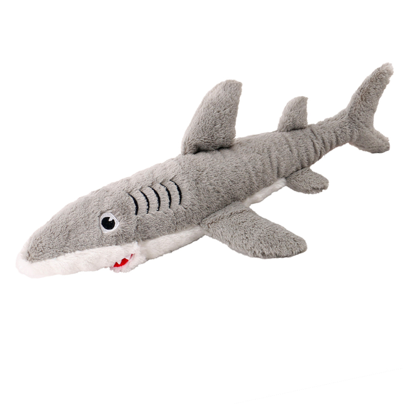 Cuddly Shark Pet Toy Soft Polyester, Lifelike Charm! (2).jpg
