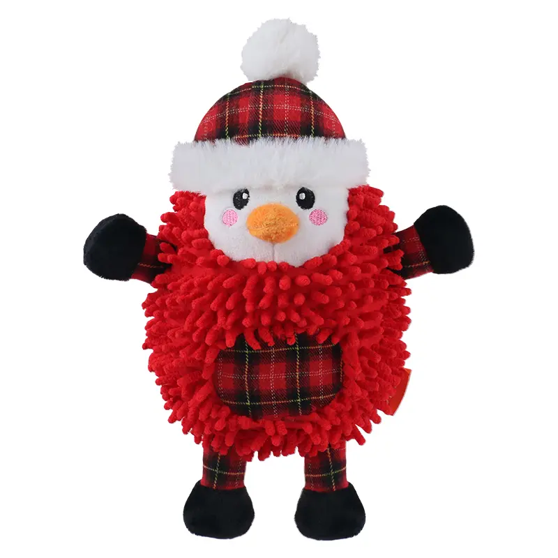 The Joyful Season Of Christmas, With Soft Plush Pet Toys Warmly Accompanying Soft Penguin, Soft Snow Man, Soft Reindeer (3).jpg