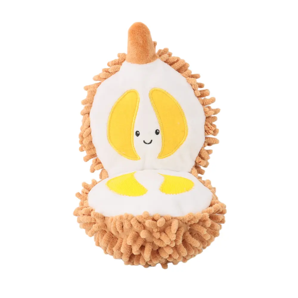 Fig, Kiwi, Durian, Strawberry Four Creative Fruit-Shaped Plush Toys For Pets (3).jpg