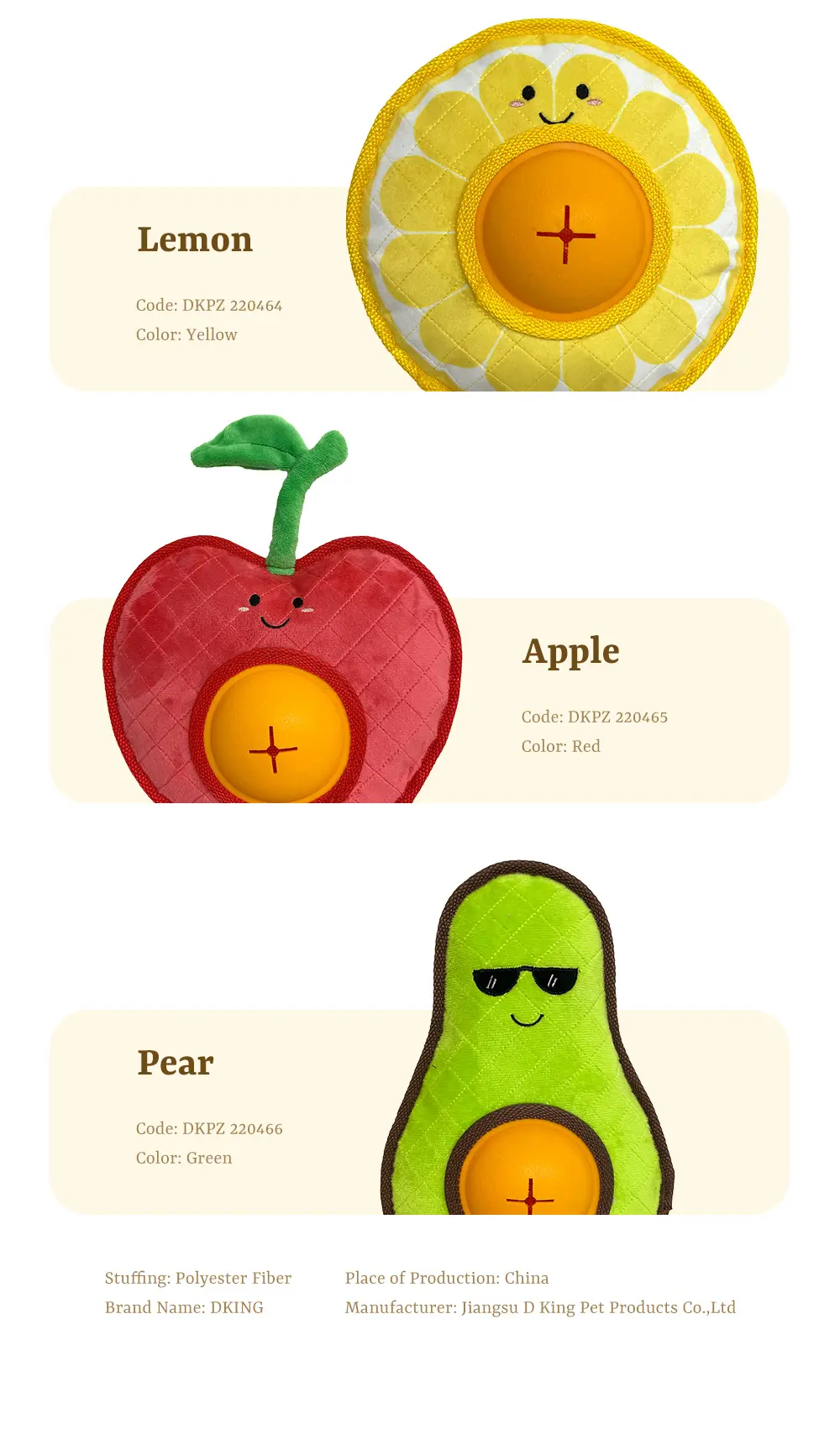 Fruit-Shaped Dog Toys, Durable & Safe, Promote Dental Health, Ideal For Play & Training (9)