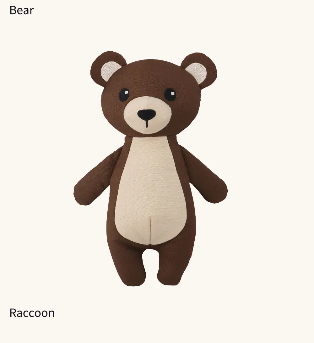 Pet Plush Toy Series Lifelike and Adorable, Bringing Endless Joyful Moments Bear, Raccoon, panda (10)