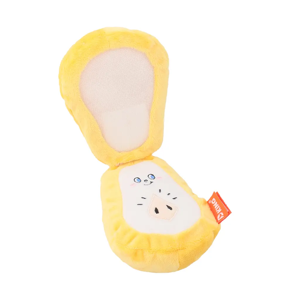 Creative Fruit Series Interactive Pet Plush Toys：Pear、Banana、Avocado、Apple