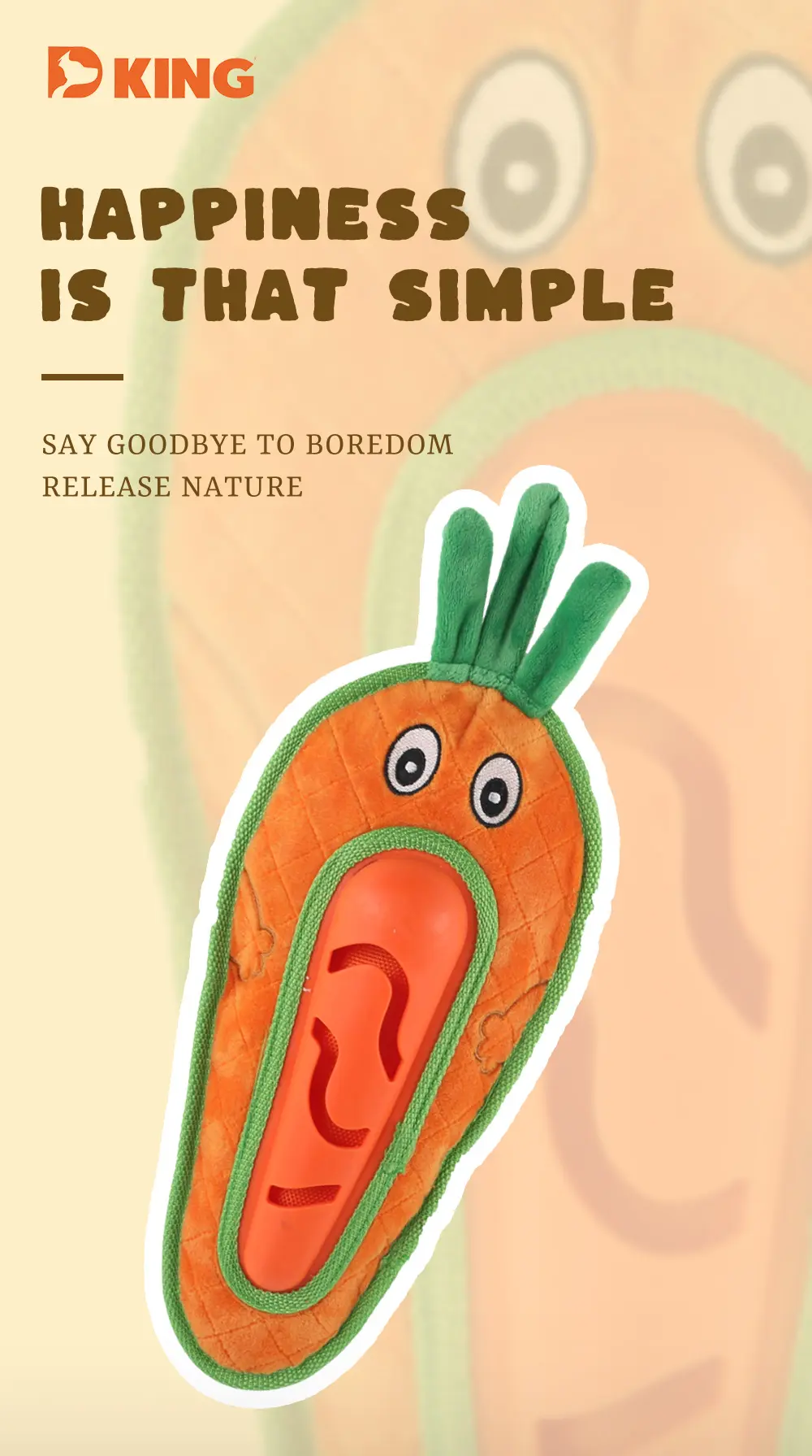 Orange & Avocado-Shaped Dog Stuffed Toys A Furry Delight for Your Canine Companion (3)