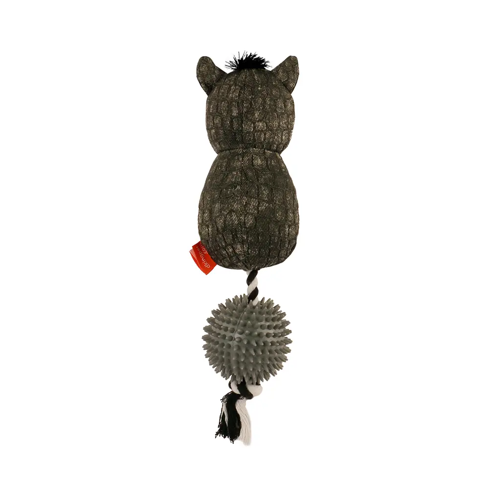 2025 New Product Classic Animal Shape Sturdy Dog Toy Collection Donkey with Thorn Ball (2).jpg