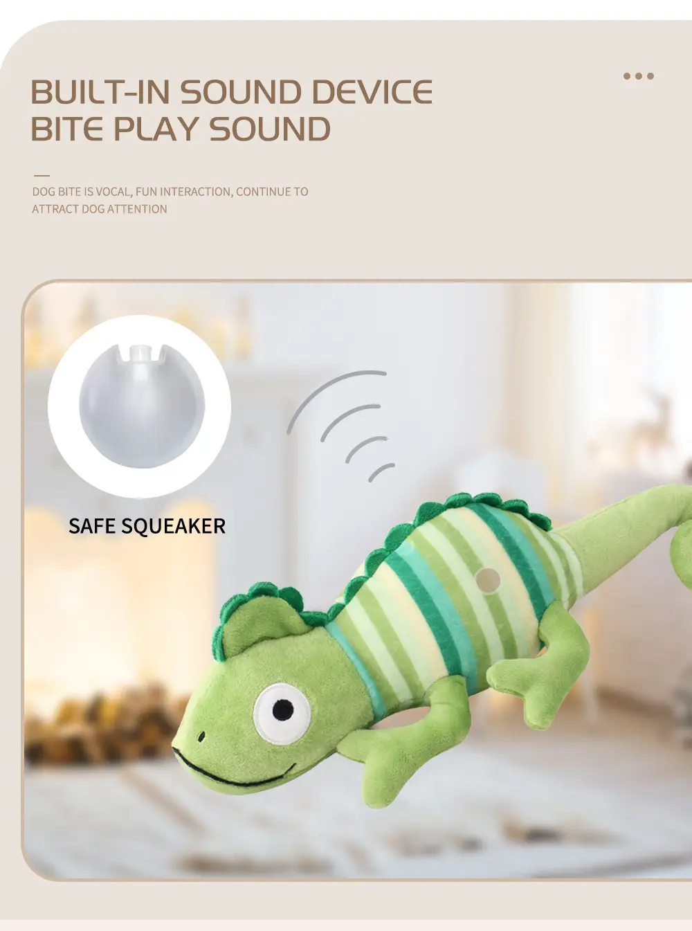 Introducing the Lizard-Shaped Plush Toy A New Playmate for Dogs (5)