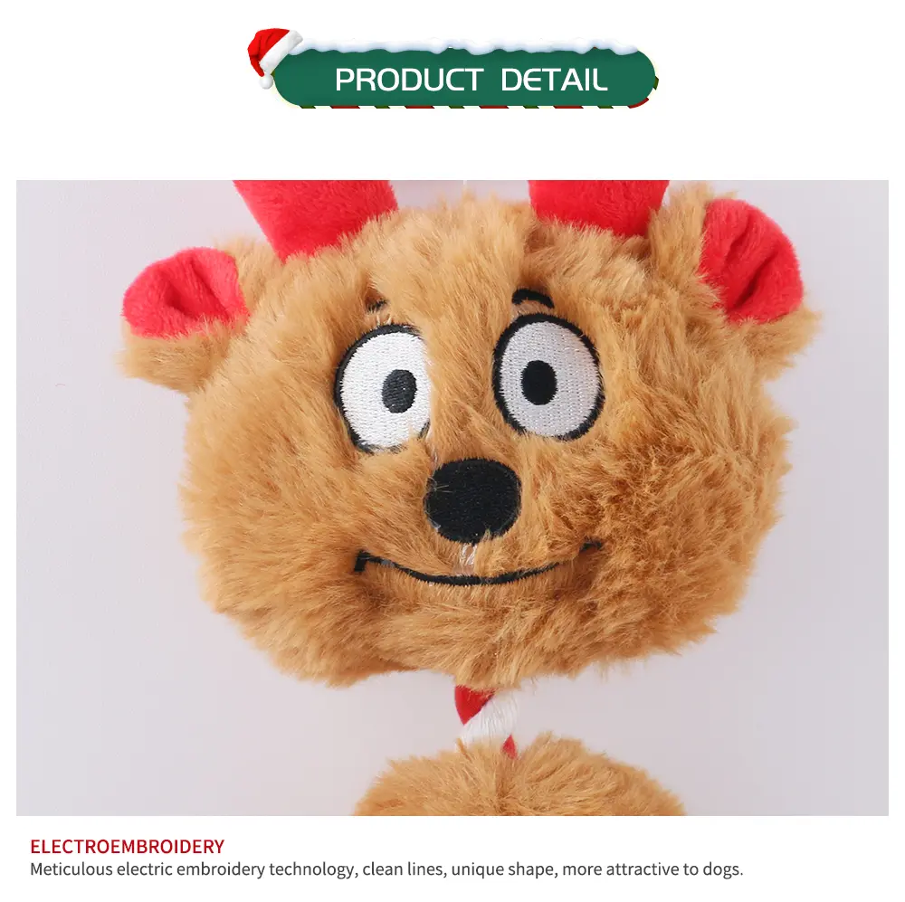 The Christmas-Themed Doggy Plush Toys Perfectly Blend The Joy of The Holiday Season With The Adorability of Pets Konted Reindeer, Konted Snowman, Kon (11)
