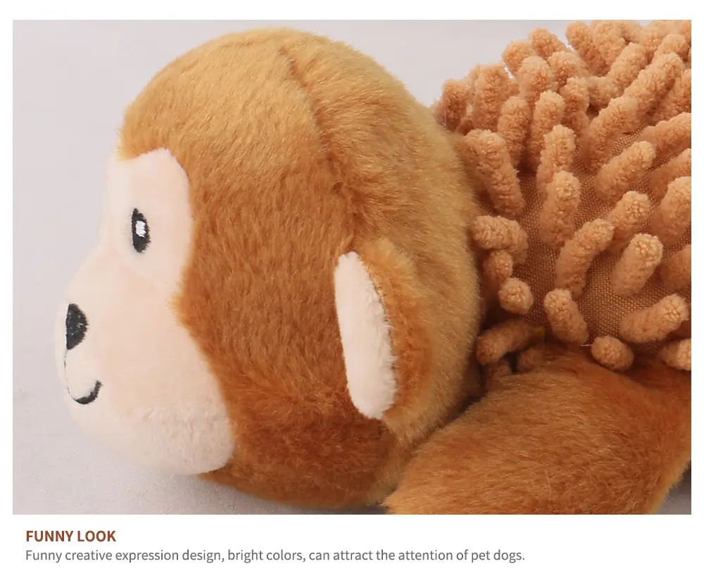 Rope Animal Plush Toys for Pets Rope ring mop velvet raccoon,Rope ring mop velvet monkey (17)