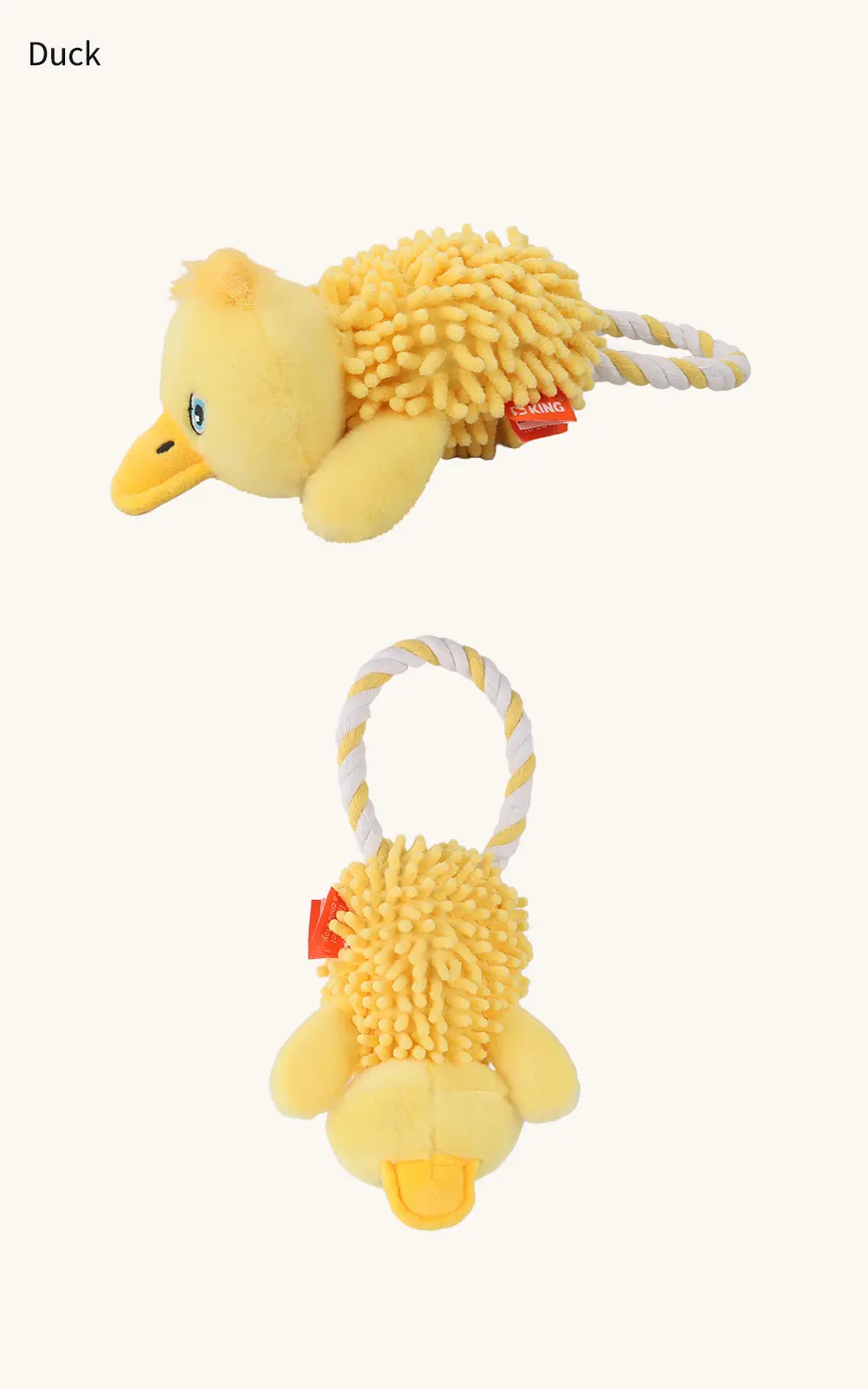 Pet Rope Toy Combines cute animals with rope, safe and comfortable
