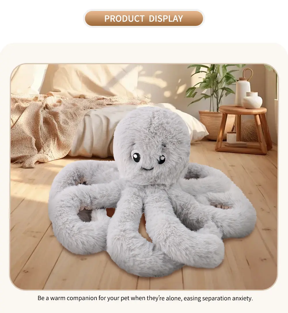 Octopus Plush Toy Safe, Comfortable, Stimulates Curiosity, Enhances Bonding, Durable (10)