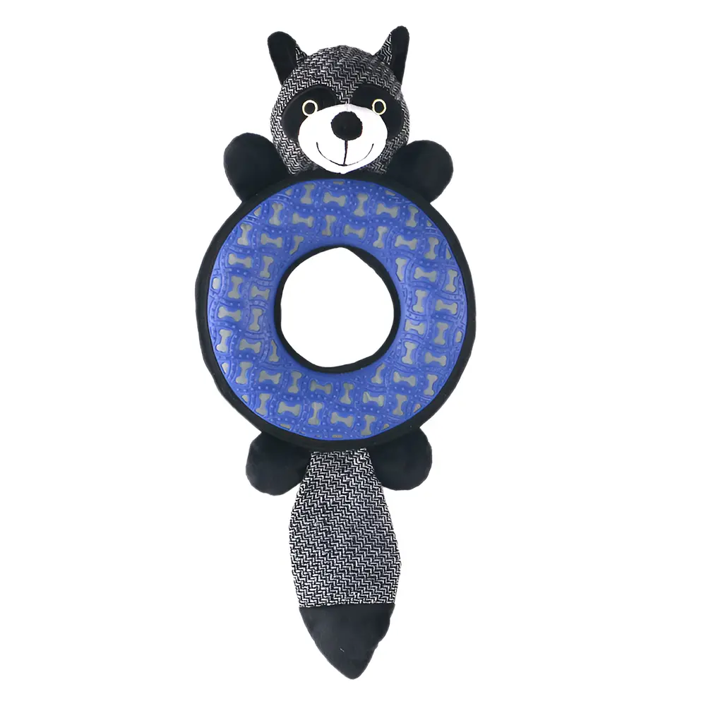 Interactive Plush Toys: Raccoon, Giraffe, Elephant