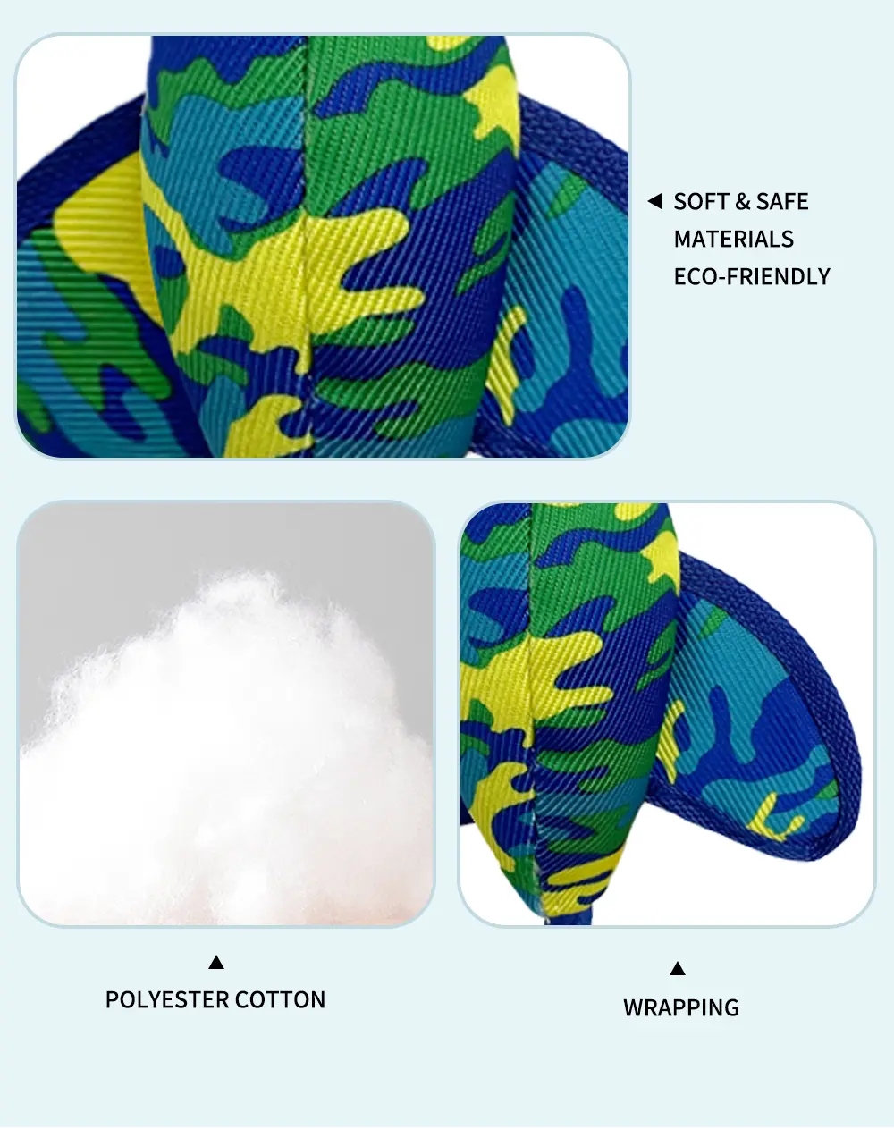 Rope Camouflage Duck Toy Blends Camouflage, Ropes For Pets