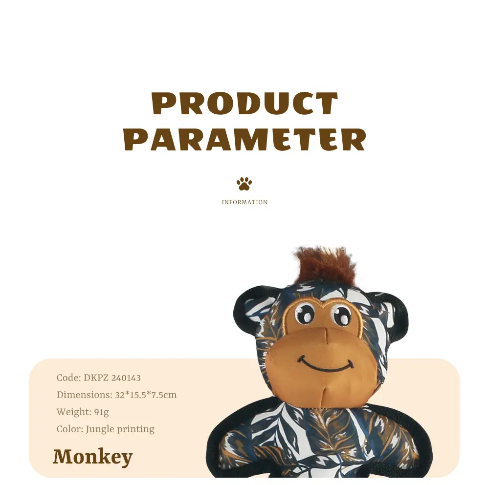 2025 Latest Plush Toys Monkey, Raccon, Squirrel (6)