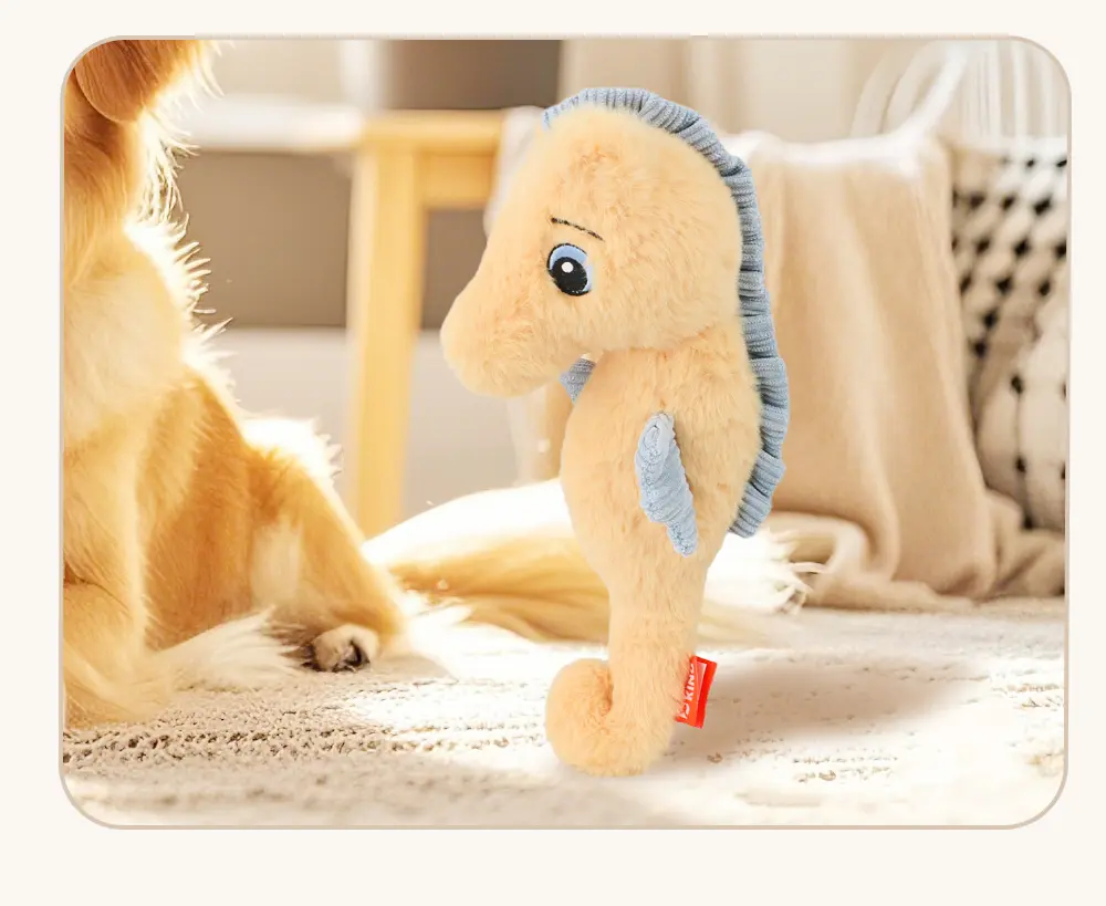 Stuffed Seahorse Pet Toy A Cuddly Companion for Your Pet (13)