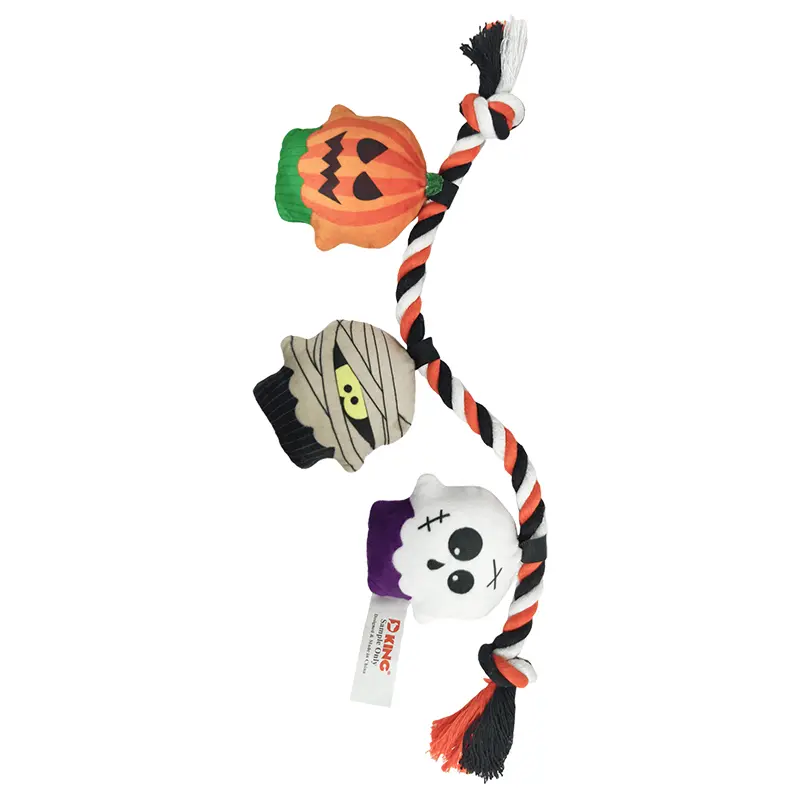 Halloween rope plush dog toy