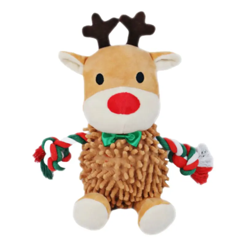 Cozy and Cuddly Plush Toys for Your Dog: Reindeer, Snowman, and Santa Claus