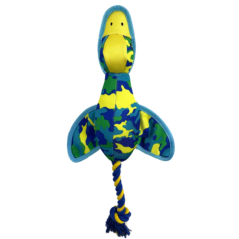 Rope Camouflage Flying Duck, Plush Pet Toy, Safe And Comfortable, Enhances Bonds, Endless Joy!