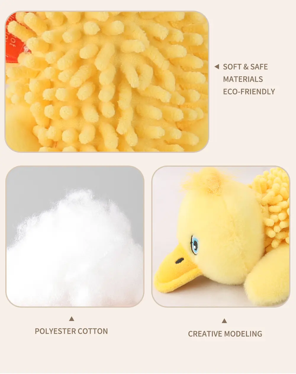 Pet Rope Toy Combines cute animals with rope, safe and comfortable