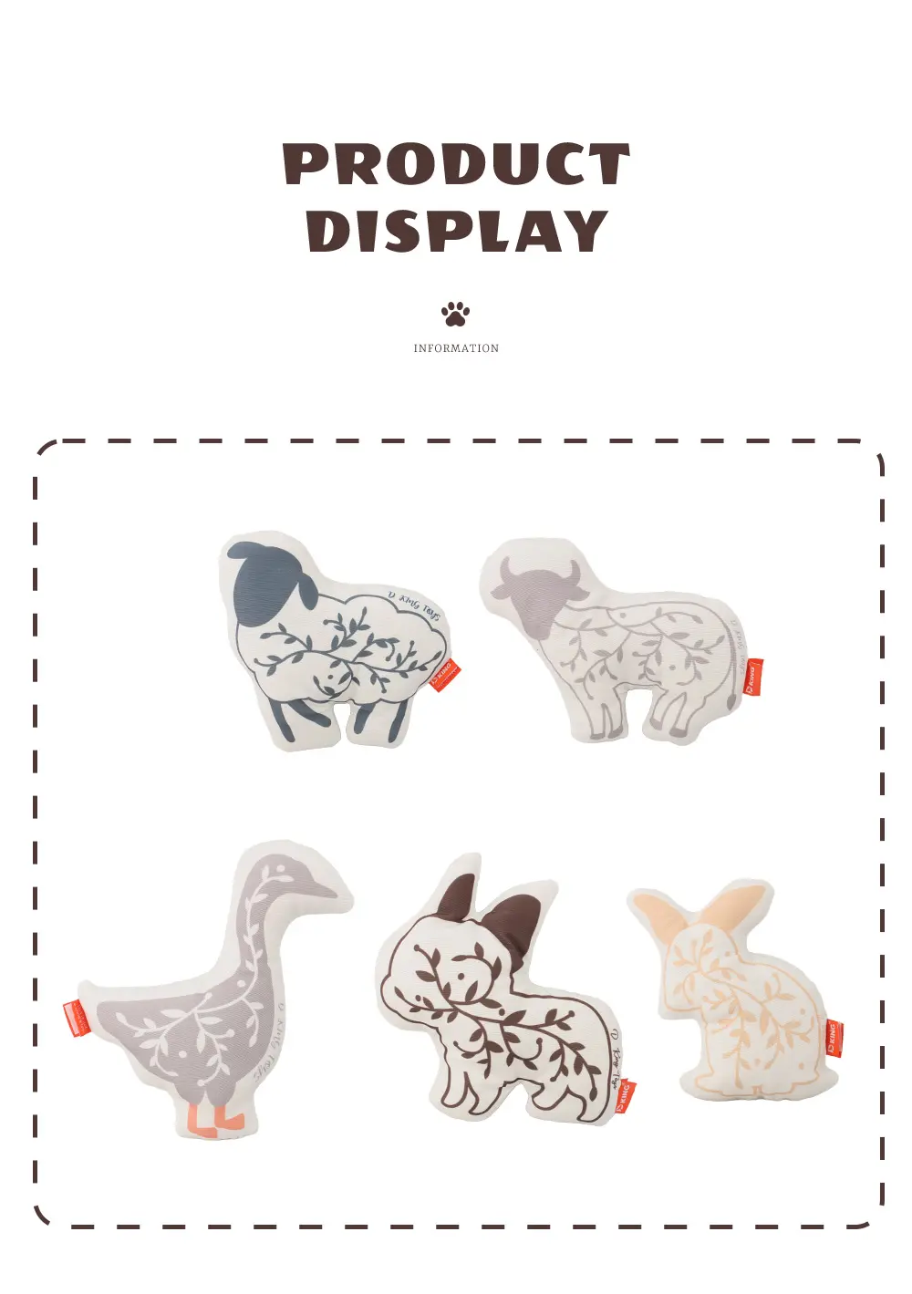 Discover the Wonderful World of Cute Animal-Shaped Plush Toys A Combination of Warm Hugs and Endless Fun (12)