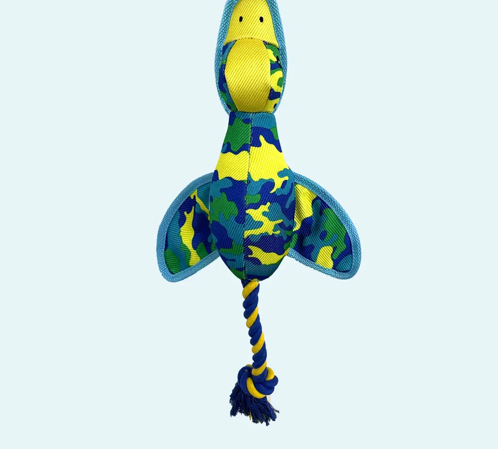 Rope Camouflage Flying Duck, Plush Pet Toy, Safe And Comfortable, Enhances Bonds, Endless Joy! (16)