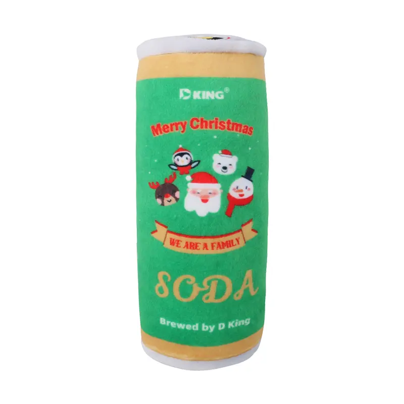 Soda Cans-Inspired Plush Interactive Chew Toys for Pets: A Playful Twist on Durability and Fun 