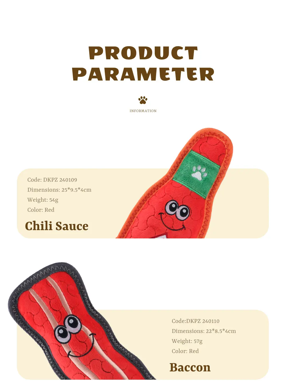 The Latest 2025 Dog Plush Toy Series Chili sauce, Baccon, Prime meat, Chili pappy (8)