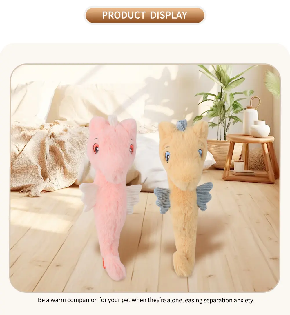 Stuffed Seahorse Pet Toy A Cuddly Companion for Your Pet (12)