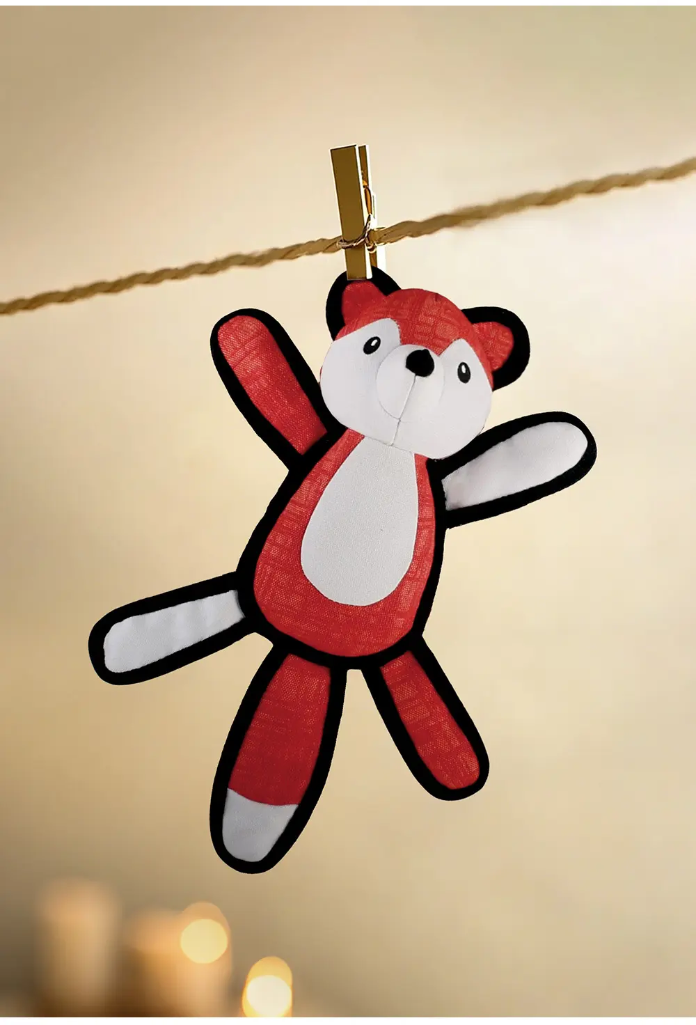 2025 New Product Classic Animal Shape Sturdy Dog Toy Collection Oblate Body Fox (9)