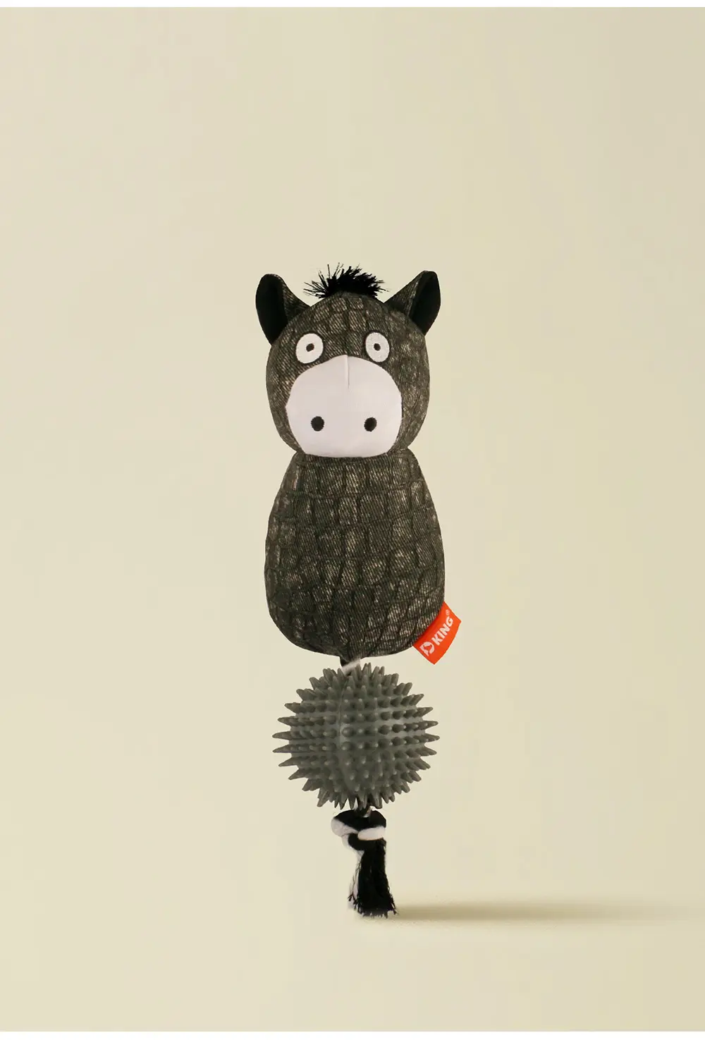 2025 New Product Classic Animal Shape Sturdy Dog Toy Collection Donkey with Thorn Ball (11)