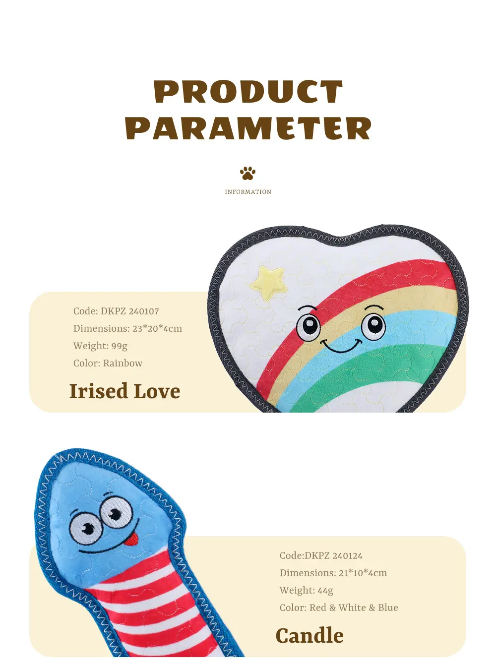The Latest Plush Toy Series Featuring Dogs Irised Love, Candle, Cigarette, Smile Emo (8)