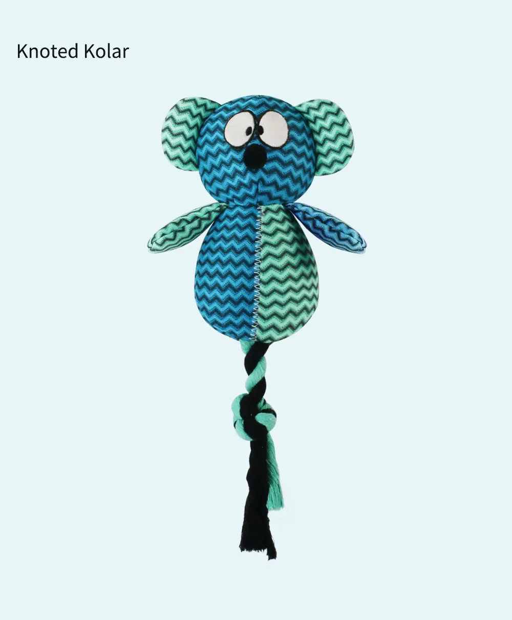 2025 Latest Design Rope-style Plush Pet ToyKnoted Elephant,Knoted Bear,Knoted Monkey,Knoted Kolar,Knoted FoX (15)