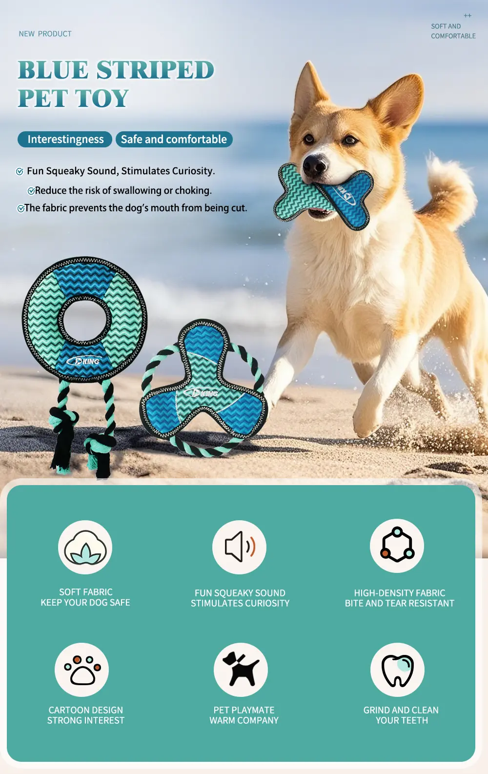 Specially Designed Plush Toys For Dogs, Crafted From Eco-Friendly Materials, They Are Soft To The Touch, Skin-Friendly, B (1)