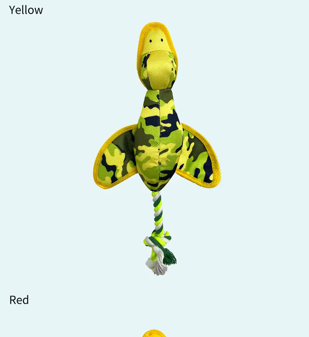 Rope Camouflage Flying Duck, Plush Pet Toy, Safe And Comfortable, Enhances Bonds, Endless Joy! (14)