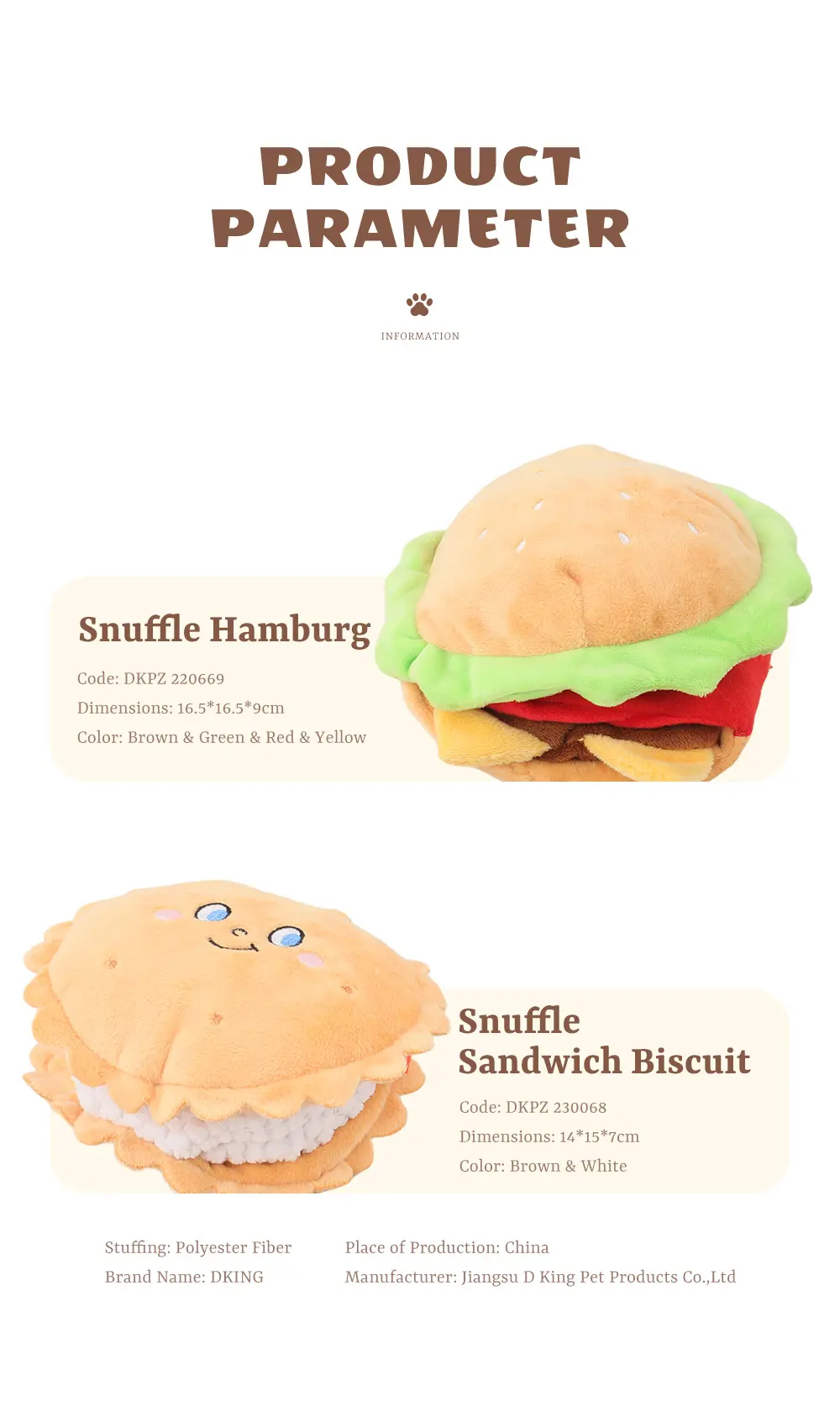 Pet Plush Toys Snuffle Favorites! Realistic, Soft, Foster Joy & Bonds (5)