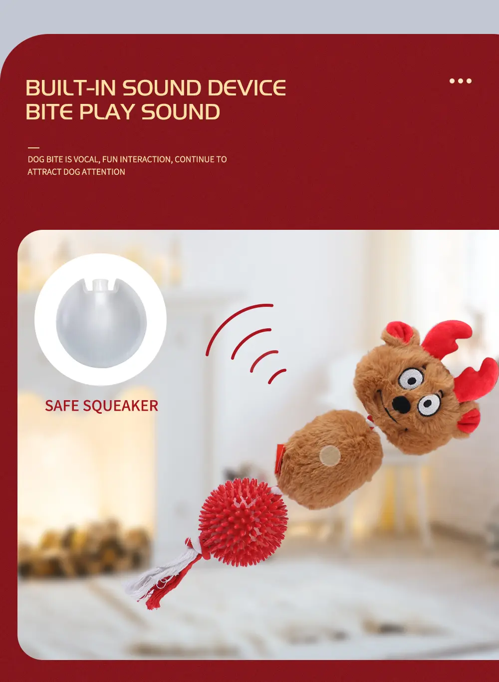 The Christmas-Themed Doggy Plush Toys Perfectly Blend The Joy of The Holiday Season With The Adorability of Pets Konted Reindeer, Konted Snowman, Kon