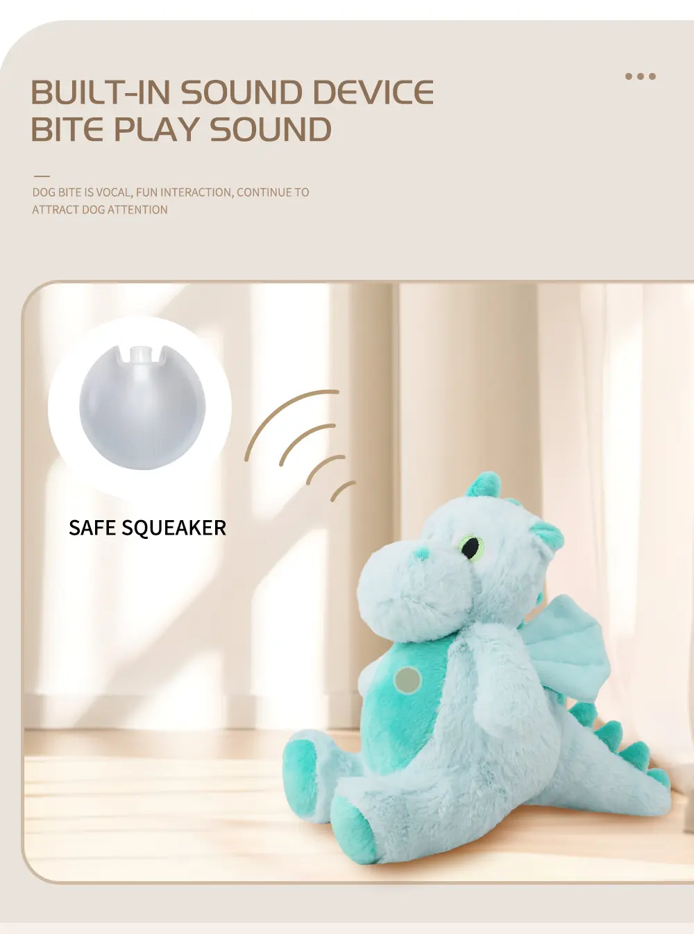 Plush Dragon-Shaped Pet Toys Are Adored By Pets, Featuring Soft Texture, Safe Materials, And Durable Construction For Endle
