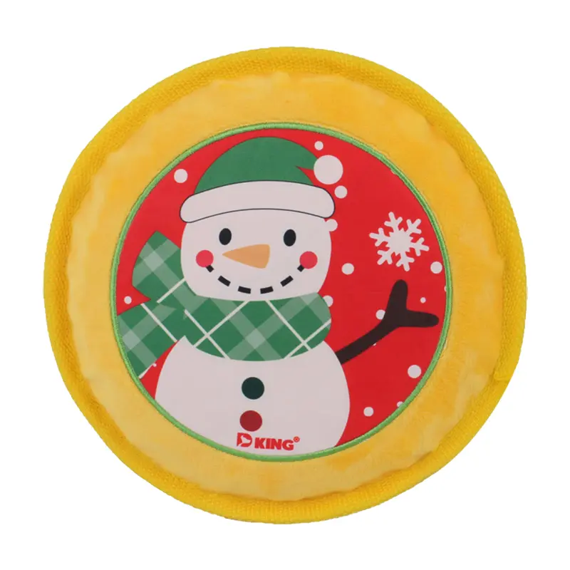 Interactive Plush Frisbee for Dogs: An excellent plush toy for pets, full of fun.