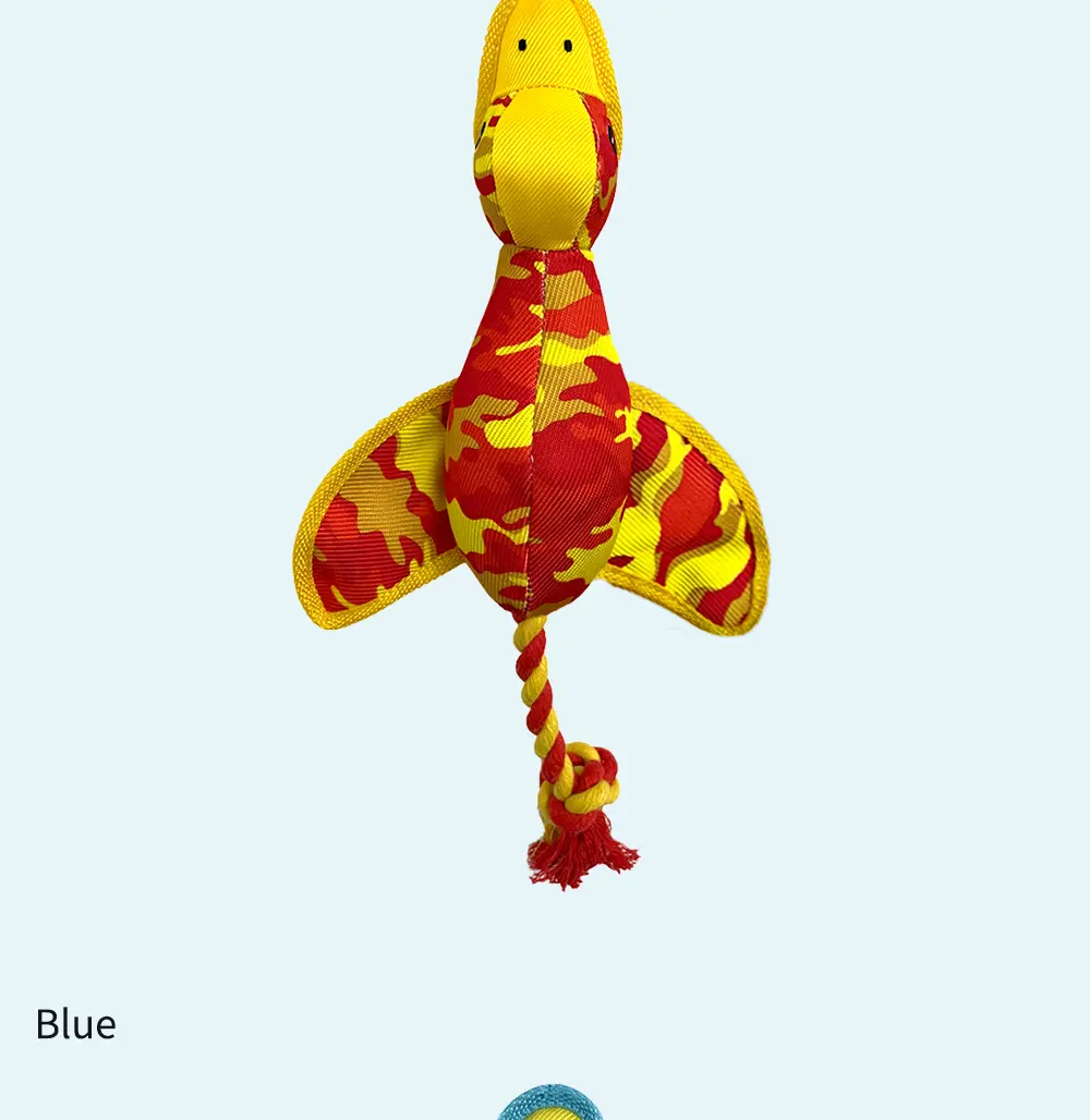 Rope Camouflage Flying Duck, Plush Pet Toy, Safe And Comfortable, Enhances Bonds, Endless Joy! (15)