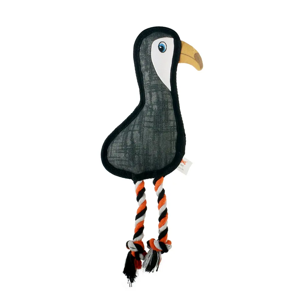 2025 New Product Classic Animal Shape Sturdy Dog Toy Collection Oblate Knotted Pipebill