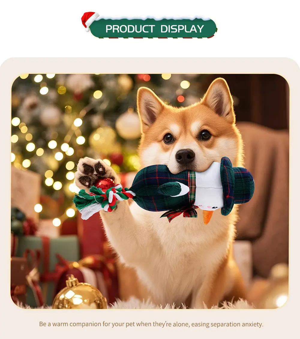 Christmas Series Characteristic Squeaky Plush Toys, Adding Holiday Fun, Warm Companionship, Letting Joyful Sounds Echo Through the Entire Winter (12)