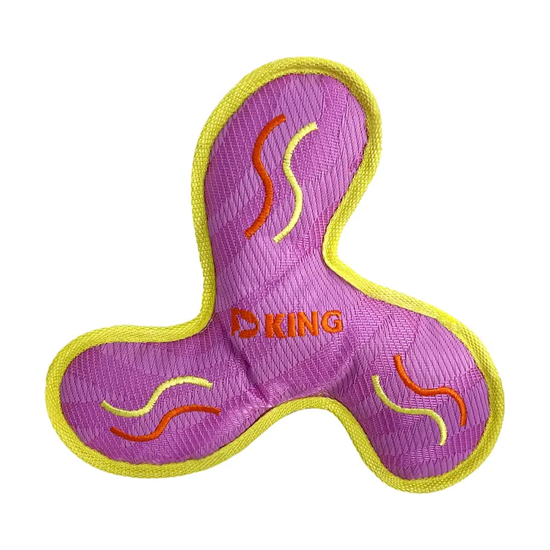 Boomerang pet plush toys, chew-resistant with boomerang design, stimulate chasing, deepen bonds, ideal for dog-loving families.