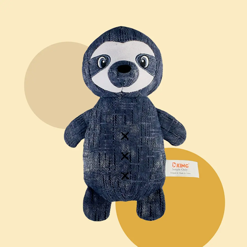 2025 New Product Classic Animal Shape Sturdy Dog Toy Collection Sloth (2).jpg
