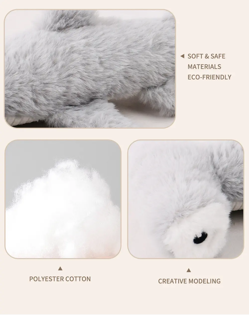 Cuddly Stuffed Shark Toy Soft, Safe, Fun For Pets! (9)