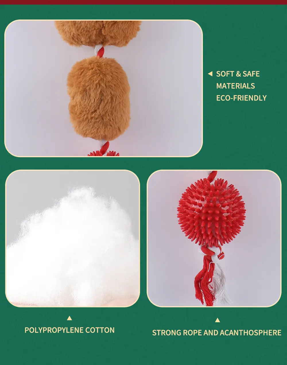 The Christmas-Themed Doggy Plush Toys Perfectly Blend The Joy of The Holiday Season With The Adorability of Pets Konted Reindeer, Konted Snowman, Kon (3)