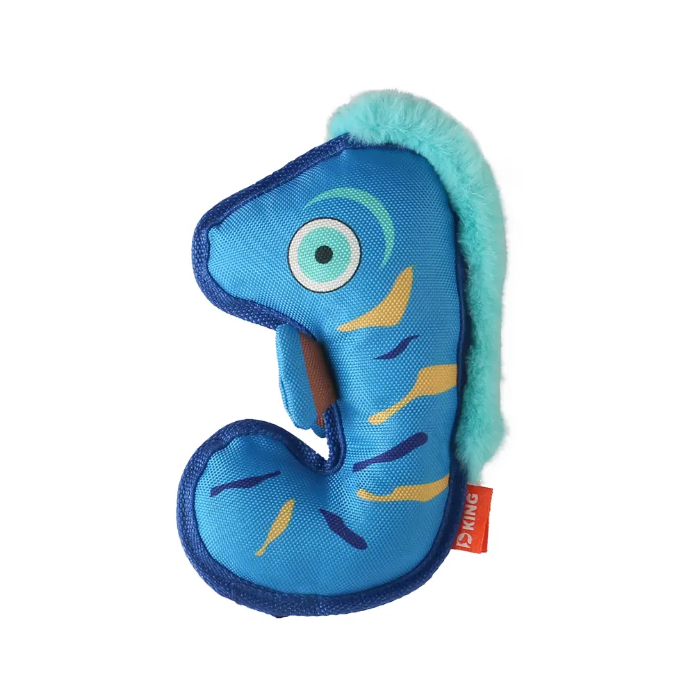 Soft, Safe, Interactive Dog Toys Excel：Sea Horse，Bear Frisbee，Chameleon，Snake