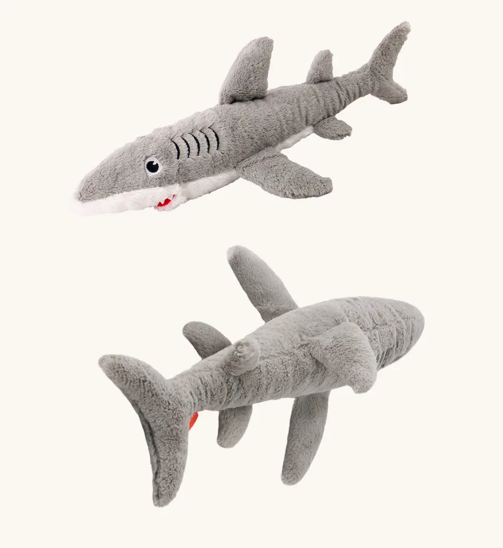 Cuddly Shark Pet Toy Soft Polyester, Lifelike Charm! (15)